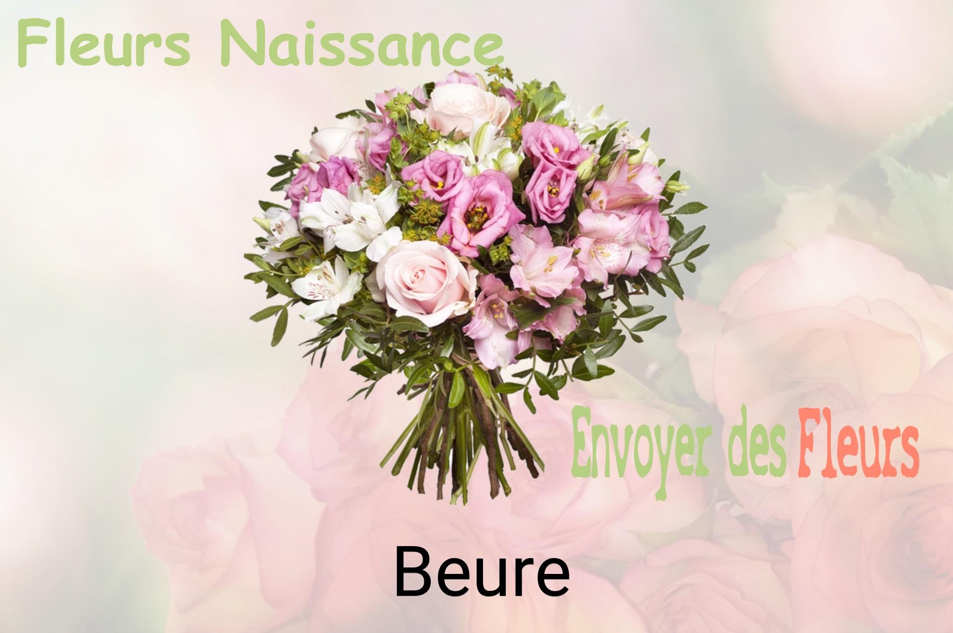 Bouquet de fleurs de naissance livré à Beure